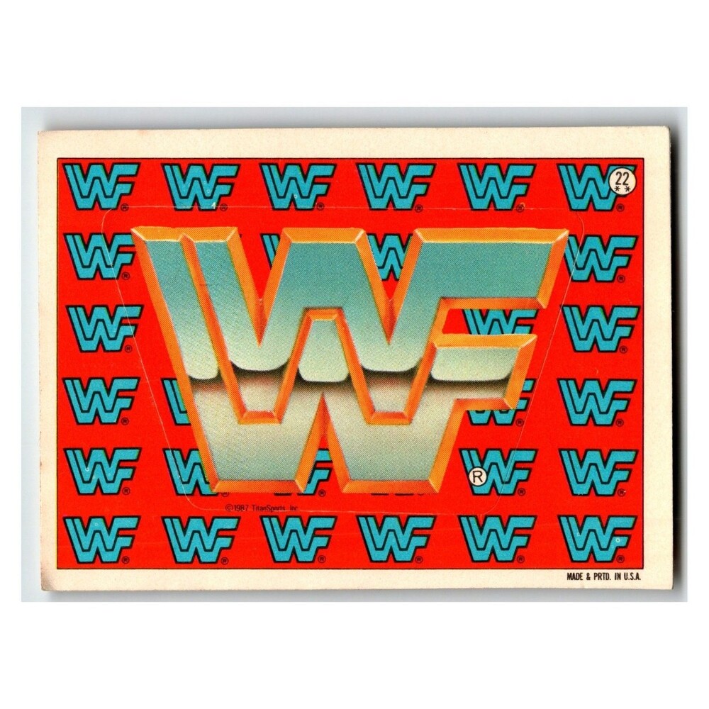 1987 WWF Wrestling Card #22 Vintage TitanSports Hulk Hogan